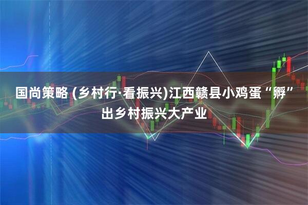 国尚策略 (乡村行·看振兴)江西赣县小鸡蛋“孵”出乡村振兴大产业