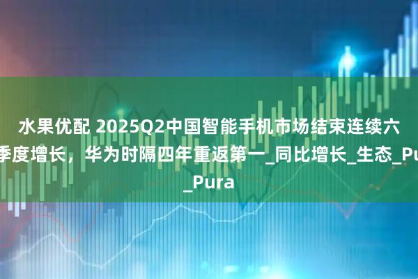 水果优配 2025Q2中国智能手机市场结束连续六个季度增长，华为时隔四年重返第一_同比增长_生态_Pura